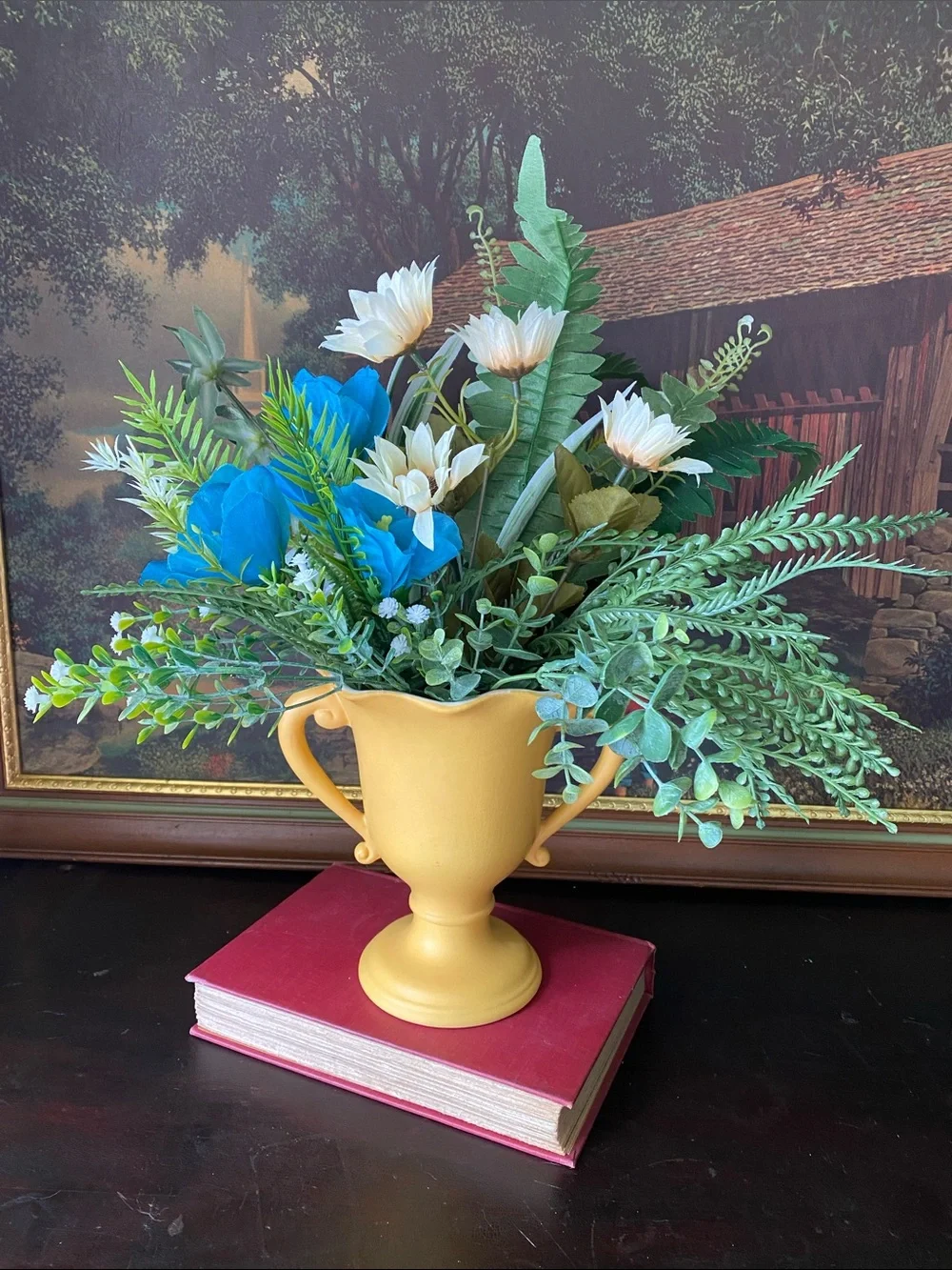Vintage Red Wing Pottery / Rumrill Art Deco Trophy Vase